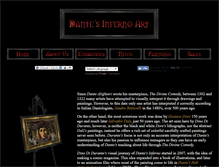 Tablet Screenshot of dantesinfernoart.com